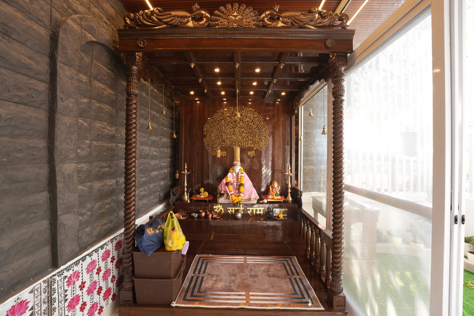 The Sai Baba temple within SAI MITRA VILLA